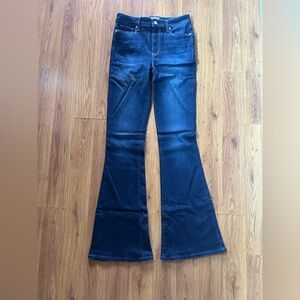 PAIGE Blue Flare Wide Leg Jeans